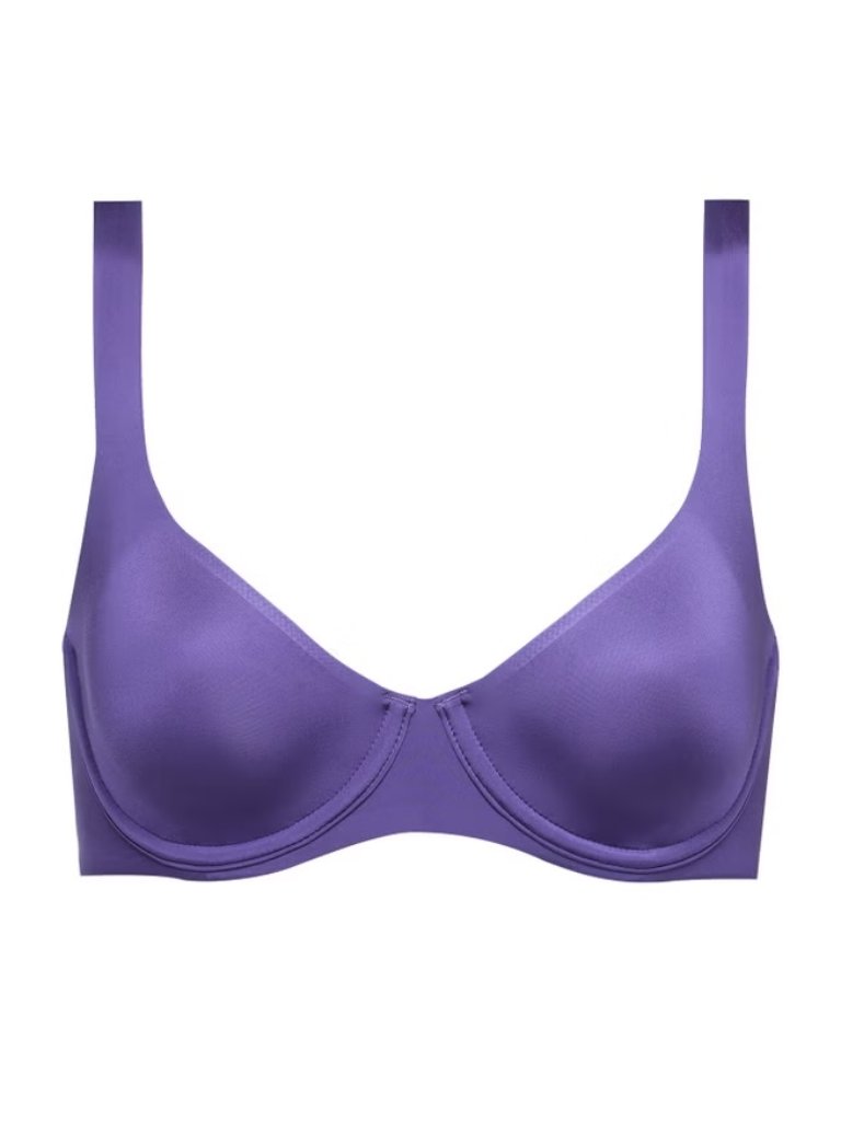 Cuup The Scoop Bra Micro Violet Satin 38e